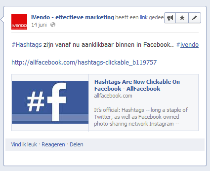 facebook hashtag facebook