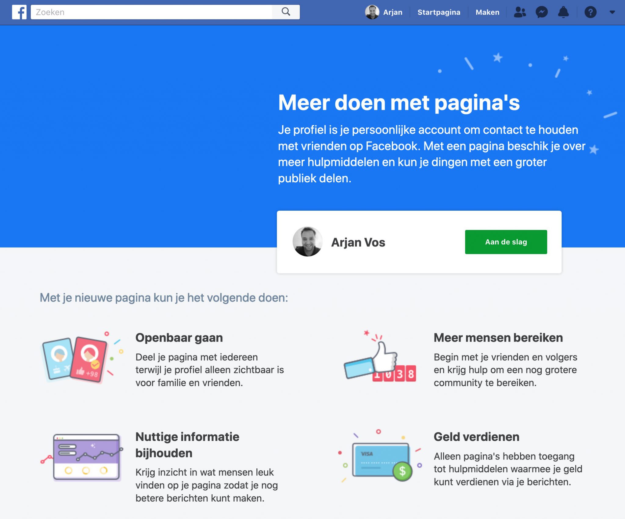 Zet je persoonlijk Facebook-profiel om naar een zakelijke Facebookpagina